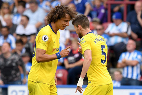 Jorginho và David Luiz, 2 mắt xích yếu nhất trong hệ thống phòng ngự của Chelsea.