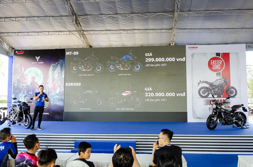 Yamaha công bố giá bán hai mẫu xe MT-09 và XSR900 tại VN.