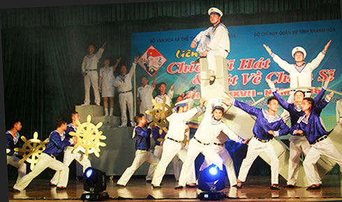 Music program about soldiers, a meaningful cultural activity