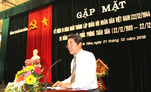 Gặp mặt kỷ niệm 74 năm ngày thành lập Quân đội nhân dân Việt Nam