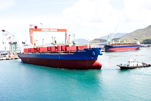 Những năm gần đây, kim ngạch xuất khẩu tàu biển của Khánh Hòa tăng trưởng khá ổn định.
