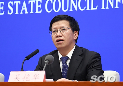 Ông Ngô Diệm Hoa, Phó Cục trưởng Cục hàng không vũ trụ Trung Quốc. Nguồn: SCIO
