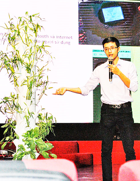 Dự án khởi nghiệp “Trồng rau sạch công nghệ cao” của sinh viên Trường Đại học Nha Trang.