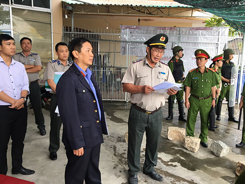 Cưỡng chế kê biên tài sản tại phường Vĩnh Hòa