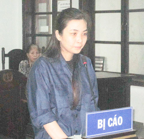 Bị cáo Quách Hiền Nhi tại tòa.