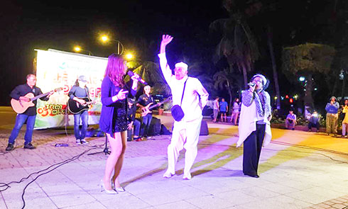 Street art programs, a unique cultural activity of Nha Trang