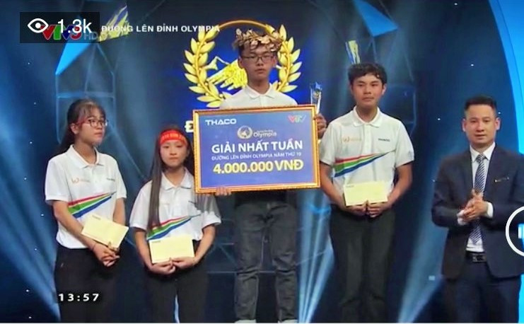 Nguyễn Hải Đăng hiện giữ số điểm nhì cao nhất vòng thi tuần. 