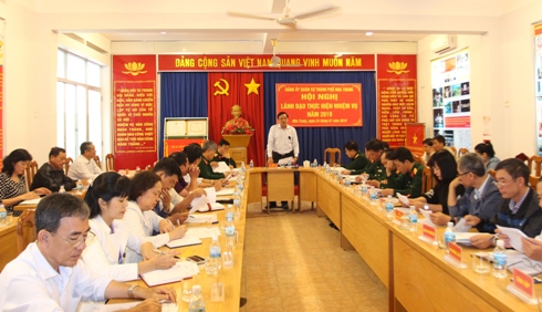 Đảng ủy Quân sự TP. Nha Trang: Hội nghị lãnh đạo thực hiện nhiệm vụ năm 2019