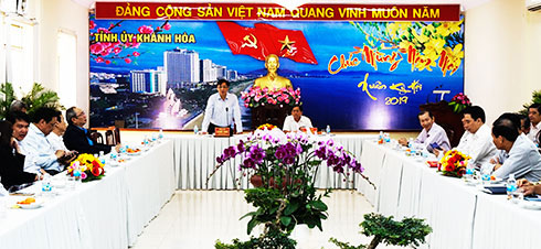 Gặp mặt, chúc Tết lãnh đạo các cơ quan, đơn vị, địa phương