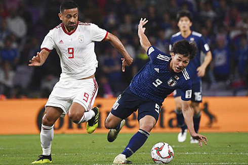 Đội tuyển Nhật Bản cho thấy bản lĩnh vượt trội so với đội tuyển Iran tại Asian Cup 2019.