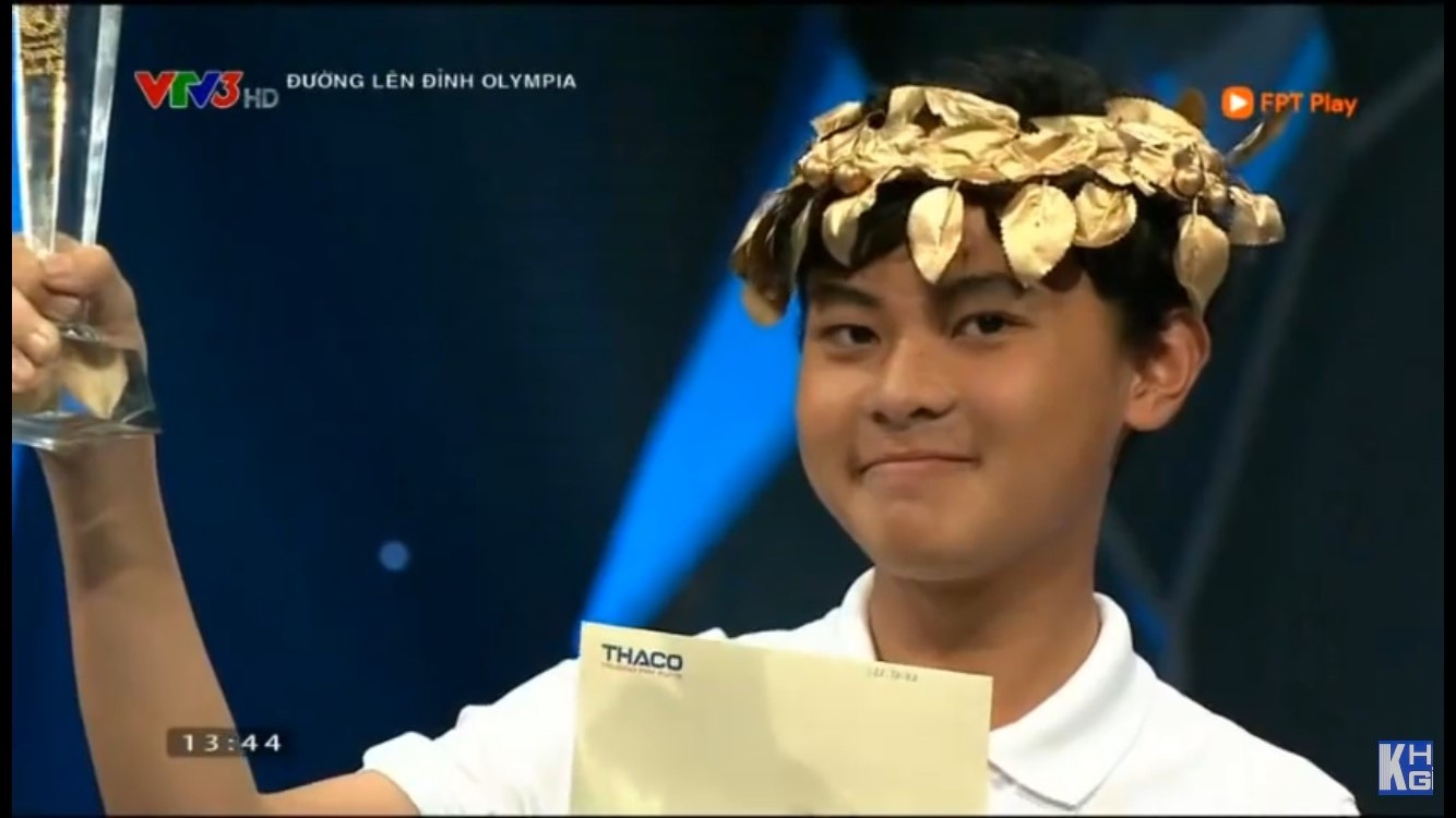 Nguyễn Hải Đăng đã nỗ lực vượt qua những câu hỏi cuối cùng để giành chiến thắng. 