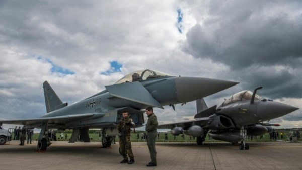 Máy bay Eurofighter và Rafale. (Nguồn: AFP)