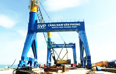 Many works of South Van Phong Port have been finished.