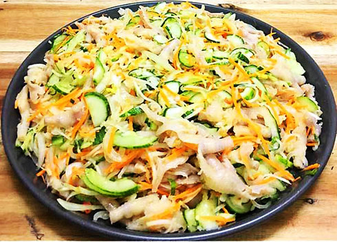 Nộm chân gà rút xương đơn giản