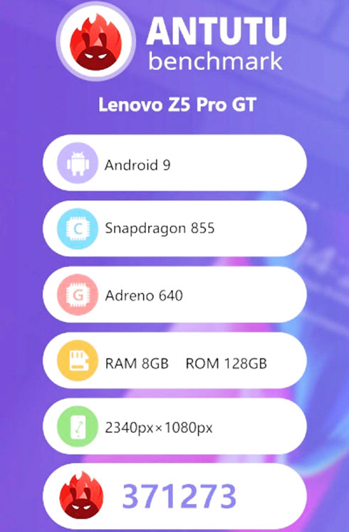Điểm hiệu năng của Lenovo Z5 Pro GT