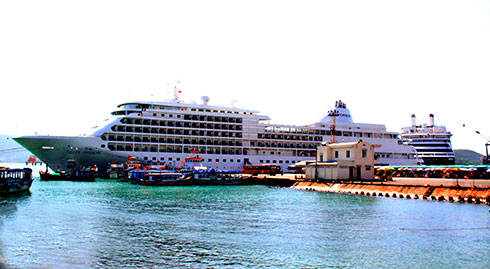 International cruise ship at Nha Trang Port