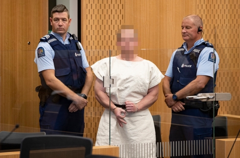 Tên Tarran tại toà án trong bức hình được xoá mờ mặt theo yêu cầu của thẩm phán. Ảnh: NZHerald.