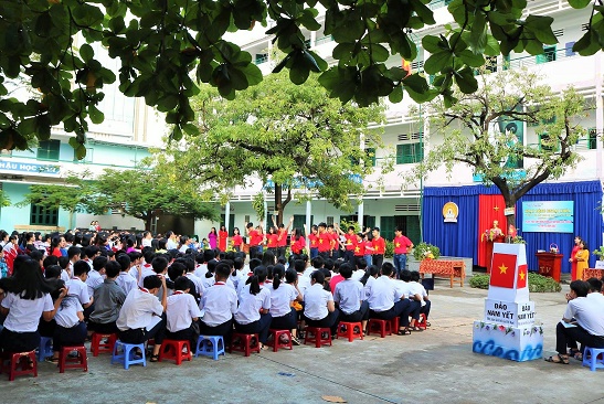 Trường THCS Trưng Vương hưởng ứng &quot;Tháng Thanh niên&quot;