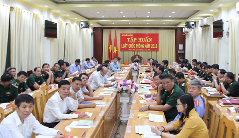 Tập huấn Luật Quốc phòng năm 2018 trong toàn quân