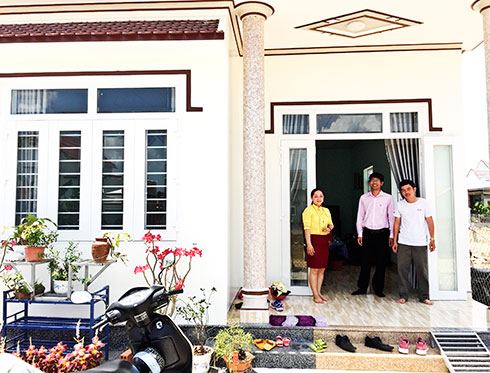 Nhà mới của vợ chồng chị Nguyễn Thị Thu Thanh. 