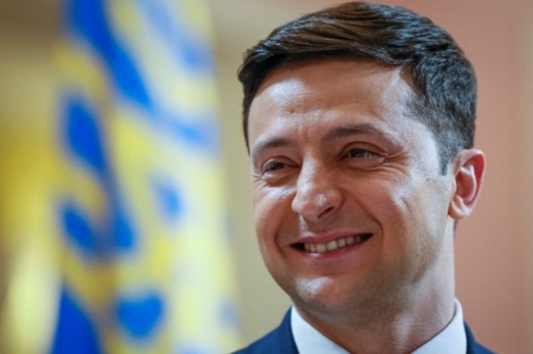 Ứng viên Volodymyr Zelensky - người đang được sự ủng hộ của nhiều cử tri. (Ảnh: Reuters)