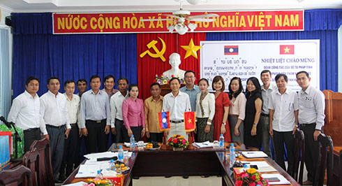 Champasak Department of Justice visits Khanh Hoa