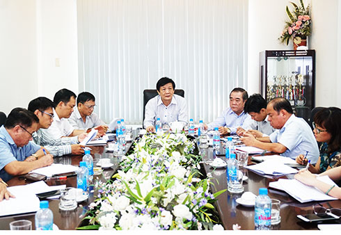 Ông Trần Sơn Hải chủ trì cuộc họp.