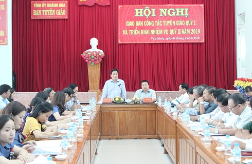 Giao ban công tác Tuyên giáo quý I/2019