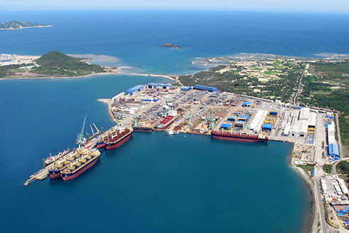 Năm 2019, Công ty TNHH Nhà máy Tàu biển Hyundai Vinashin dự kiến xuất khẩu 18 tàu biển. Ảnh HVS