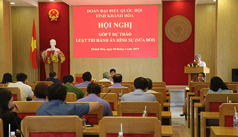 Góp ý dự thảo Luật Thi hành án hình sự (sửa đổi)