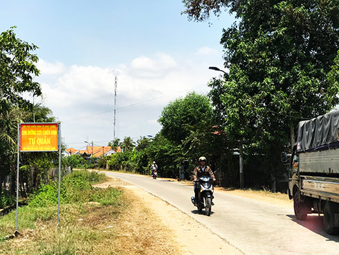 Các tuyến đường ở xã Ninh Trung khá sạch sẽ.