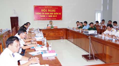 Hội nghị trực tuyến thông tin khoa học quân sự tháng 4-2019