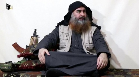 Người đàn ông xuất hiện trong video được cho là thủ lĩnh IS Baghdadi. Ảnh: Reuters