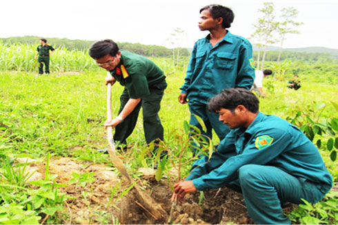 Ban Chỉ huy Quân sự xã Ba Cụm Nam: Làm tốt công tác dân vận