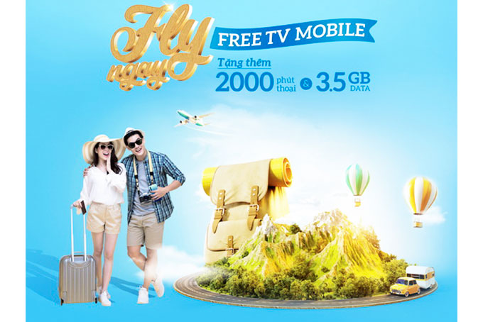Miễn phí xem truyền hình trên di động với gói cước FLY