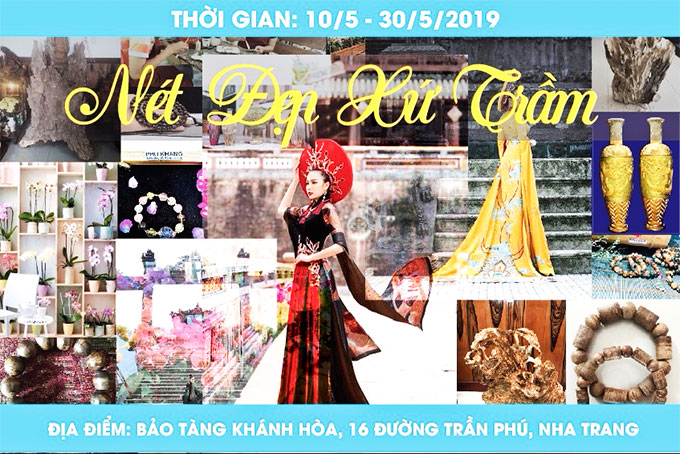 Poster advertising exhibition about beauty of Khanh Hoa