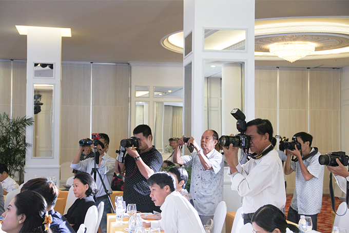 Journalists at press conference on Nha Trang-Khanh Hoa Sea Festival 2019