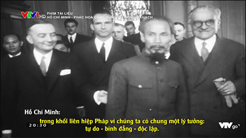Hình ảnh trong phim “Hồ Chí Minh - Phác họa chân dung một chính khách”.  (Ảnh chụp từ màn hình)