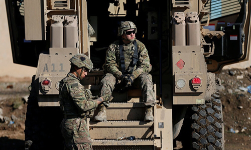 Lính Mỹ tại Mosul, Iraq năm 2017. Ảnh: Reuters.