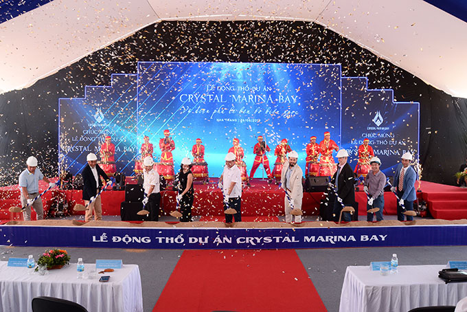 Tập đoàn Crystal Bay chính thức động thổ Tổ hợp giải trí-nghỉ dưỡng biển quốc tế Crystal Marina Bay tại Bắc Nha Trang