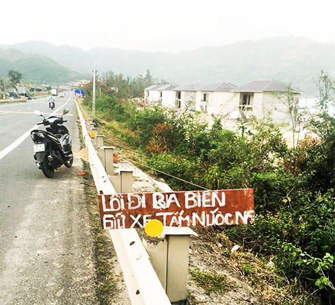 Dự án Khu du lịch và nghỉ dưỡng Năm sao Đại Lãnh: Khẩn trương đóng lối đi bất hợp pháp