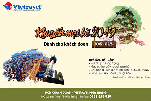 Chương trình Khuyến mãi Hè 2019 dành cho khách đoàn