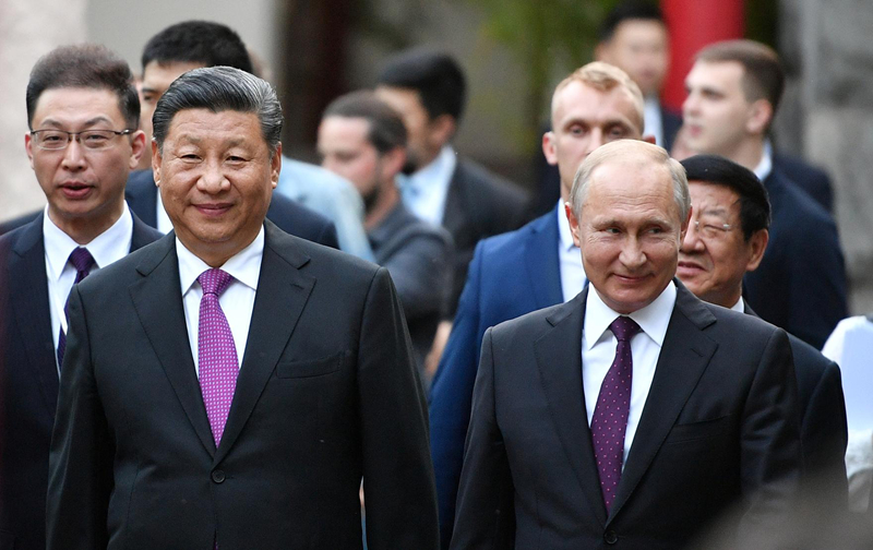 Chủ tịch Trung Quốc Tập Cận Bình và Tổng thống Nga Vladimir Putin. Ảnh: Reuters