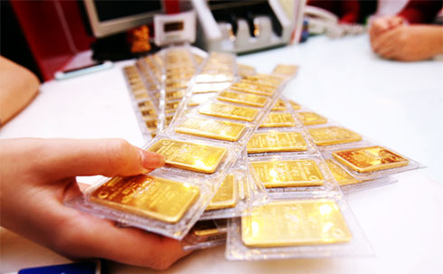 Mỗi lượng vàng SJC tăng thêm 220.000 đồng