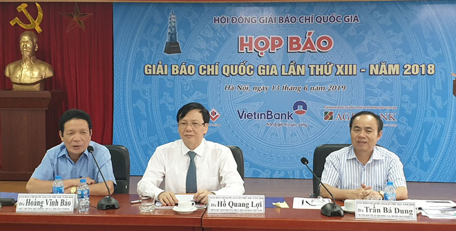 Giải Báo chí quốc gia lần thứ XIII - 2018 chốt số giải A và B