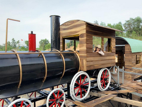 Mô hình đầu máy xe lửa ở Galina Lake View