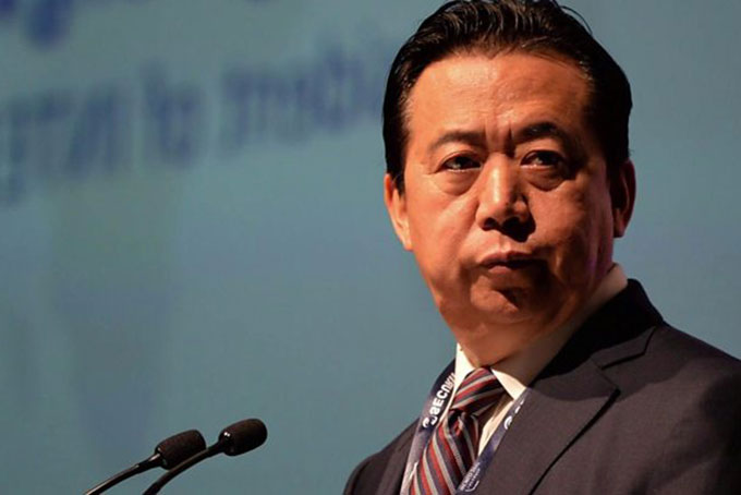 Cựu Chủ tịch Interpol Mạnh Hoành Vĩ. Ảnh: BBC