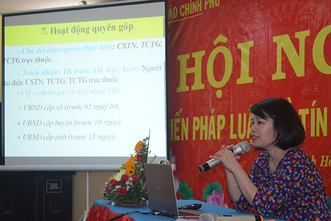 Hơn 200 chức sắc, chức việc, nhà tu hành được phổ biến pháp luật về tín ngưỡng, tôn giáo