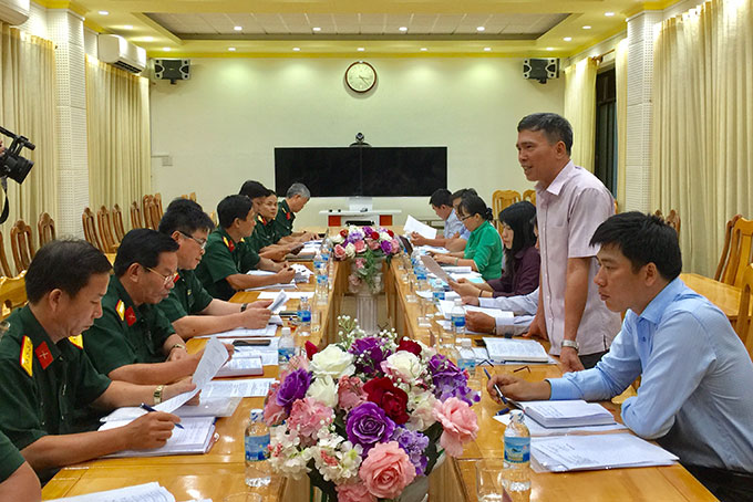 Giám sát thực hiện Chỉ thị số 05 tại Đảng uỷ Quân sự tỉnh