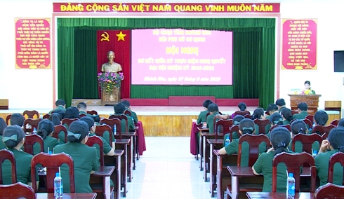 Hội Phụ nữ Bộ Chỉ huy Quân sự tỉnh: Sơ kết giữa nhiệm kỳ 2016 - 2021